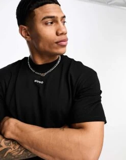 Hugo Red HUGO Dapolino Boyfriend Fit T-shirt In Black For Women