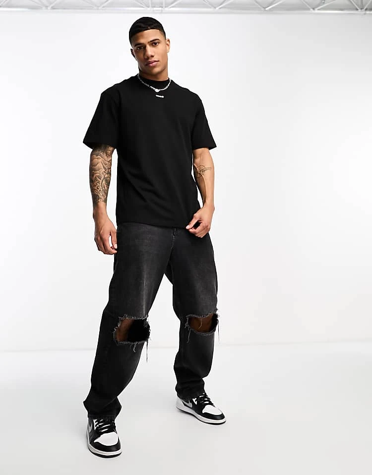 Hugo Red HUGO Dapolino Boyfriend Fit T-shirt In Black For Women 5 Hugo Red HUGO Dapolino Boyfriend Fit T-shirt In Black For Women - Image 3