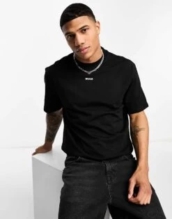 Hugo Red HUGO Dapolino Boyfriend Fit T-shirt In Black For Women 10 Hugo Red HUGO Dapolino Boyfriend Fit T-shirt In Black For Women -HUGO Sales 204561376 4