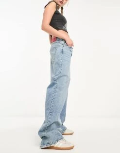 Hugo Red HUGO Gisanna Wide Leg Jeans In Light Wash For Women Light/pastel Blue -HUGO Sales 205033344 4