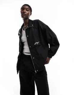 Hugo Red HUGO Filia-1 Shell Jacket In Black For Women 11 Hugo Red HUGO Filia-1 Shell Jacket In Black For Women -HUGO Sales 205421824 1 black 1