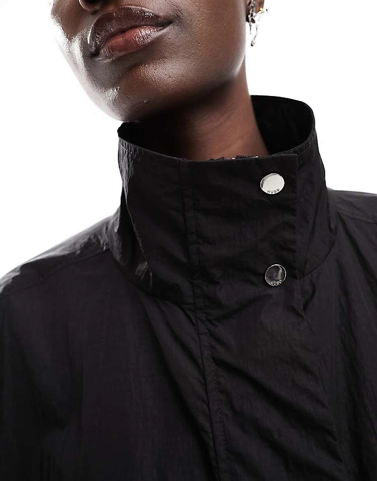 Hugo Red HUGO Filia-1 Shell Jacket In Black For Women 4 Hugo Red HUGO Filia-1 Shell Jacket In Black For Women - Image 2