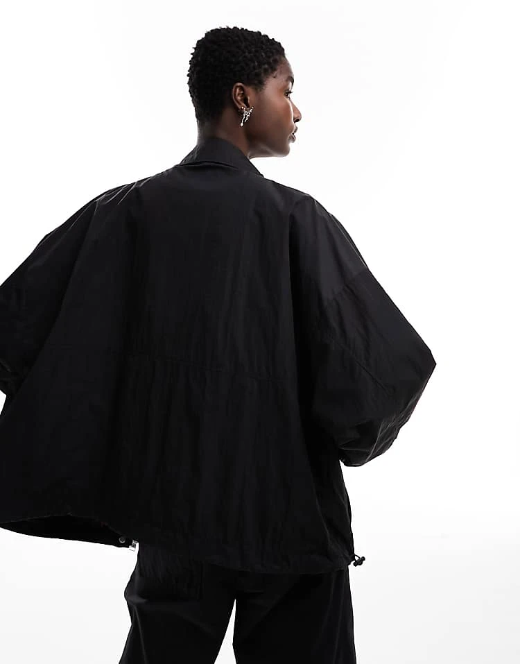 Hugo Red HUGO Filia-1 Shell Jacket In Black For Women 6 Hugo Red HUGO Filia-1 Shell Jacket In Black For Women - Image 4