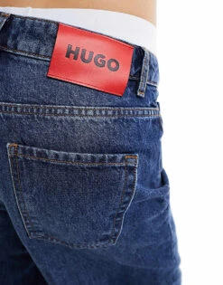 Hugo Red HUGO Galeva Wide Leg Jeans In Medium Wash For Women Medium Blue -HUGO Sales 205422123 3