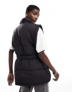 Hugo Red HUGO Florini-1 Padded Gilet In Black For Women -HUGO Sales 205422143 4