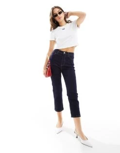 HUGO BLUE Baby Tee In White For Women -HUGO Sales 205860624 3