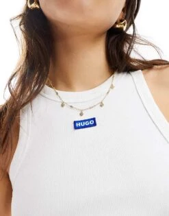 HUGO BLUE Baby Tank In White For Women -HUGO Sales 205860735 4