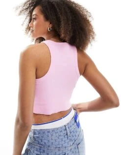 HUGO BLUE Baby Tank In Pink For Women -HUGO Sales 205861226 3