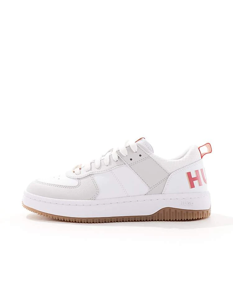 HUGO RED Kilian Trainers In White For Women Light/pastel Grey 4 HUGO RED Kilian Trainers In White For Women Light/pastel Grey - Image 2