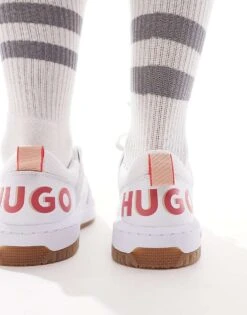 HUGO RED Kilian Trainers In White For Women Light/pastel Grey 10 HUGO RED Kilian Trainers In White For Women Light/pastel Grey -HUGO Sales 205933176 3