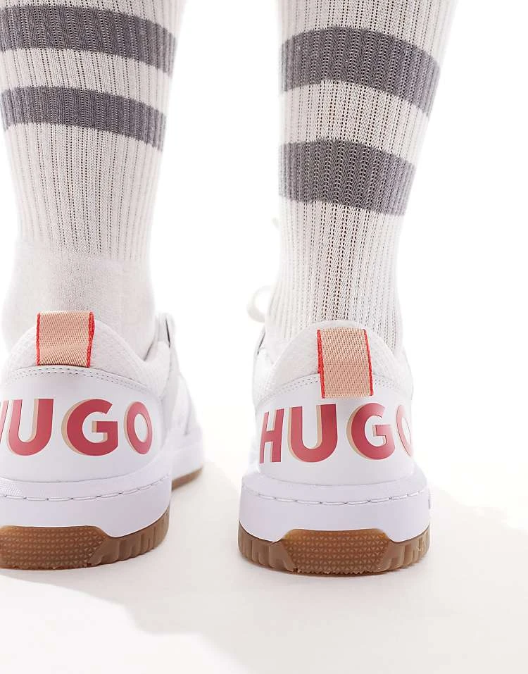 HUGO RED Kilian Trainers In White For Women Light/pastel Grey 5 HUGO RED Kilian Trainers In White For Women Light/pastel Grey - Image 3