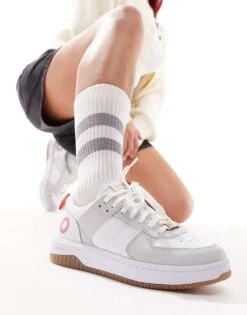 HUGO RED Kilian Trainers In White For Women Light/pastel Grey 12 HUGO RED Kilian Trainers In White For Women Light/pastel Grey -HUGO Sales 205933176 5