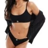 Hugo Red Hugo Bodywear Rib Bralette In Black For Women -HUGO Sales 206599370 1 black