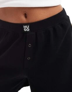 Hugo Red Hugo Bodywear Luna Shorts In Black For Women -HUGO Sales 206599381 3