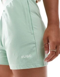Hugo Blue Hugo Bodywear Shuffle Short In Mint Green For Women -HUGO Sales 206599430 3