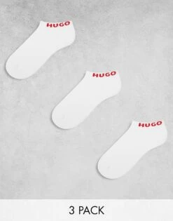 Hugo Red Hugo Bodywear 3 Pack Low Logo Sock In White For Women -HUGO Sales 206599446 1 white 1