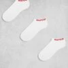 Hugo Red Hugo Bodywear 3 Pack Low Logo Sock In White For Women -HUGO Sales 206599446 1 white