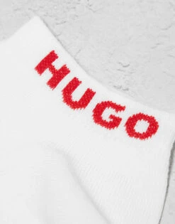Hugo Red Hugo Bodywear 3 Pack Low Logo Sock In White For Women -HUGO Sales 206599446 4
