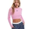 HUGO Blue Knitted Jumper In Pink For Women Medium Pink -HUGO Sales 206773117 1 mediumpink