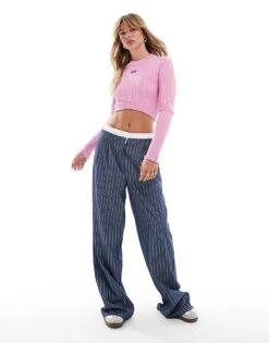 HUGO Blue Knitted Jumper In Pink For Women Medium Pink 9 HUGO Blue Knitted Jumper In Pink For Women Medium Pink -HUGO Sales 206773117 3