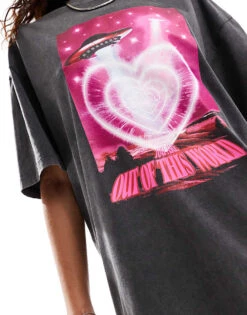 HUGO Red Relaxed Graphic T-shirt In Black For Women 9 HUGO Red Relaxed Graphic T-shirt In Black For Women -HUGO Sales 206773133 3