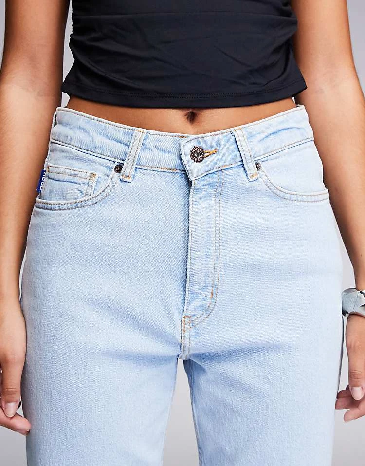 HUGO Blue Noe Mom Jeans In Light Blue For Women Turquoise/aqua 7 HUGO Blue Noe Mom Jeans In Light Blue For Women Turquoise/aqua - Image 5