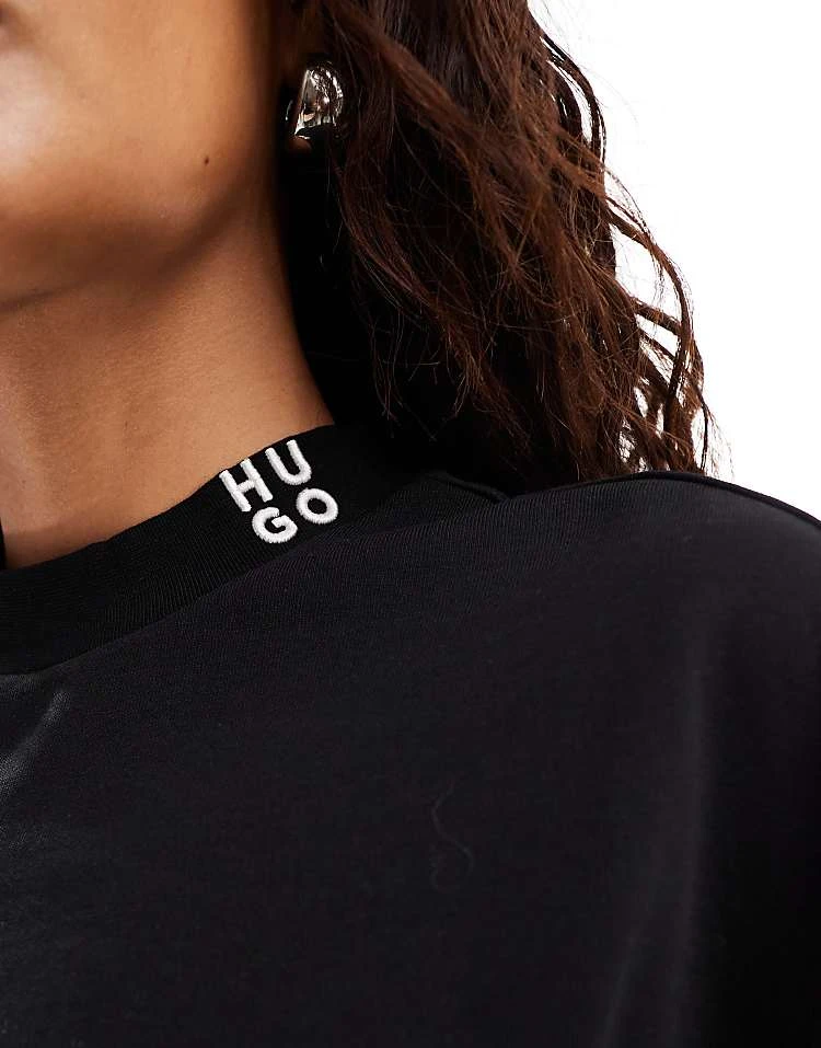 HUGO Red Boxy T-shirt In Black For Women 5 HUGO Red Boxy T-shirt In Black For Women - Image 3