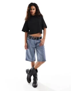 HUGO Red Boxy T-shirt In Black For Women 10 HUGO Red Boxy T-shirt In Black For Women -HUGO Sales 206773512 4