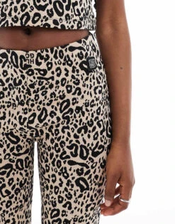 HUGO Red Flared Trousers In Leopard Print For Women Open Miscellaneous -HUGO Sales 206773580 3