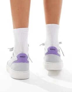 HUGO Red Morrie Tenn Trainers In Grey For Women Open Grey 10 HUGO Red Morrie Tenn Trainers In Grey For Women Open Grey -HUGO Sales 206773627 3