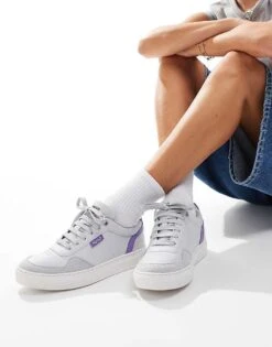 HUGO Red Morrie Tenn Trainers In Grey For Women Open Grey 12 HUGO Red Morrie Tenn Trainers In Grey For Women Open Grey -HUGO Sales 206773627 5