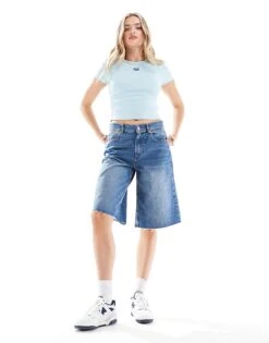 HUGO Blue Baby Tee In Blue For Women Open Blue -HUGO Sales 206773714 3