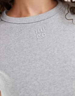 HUGO Red Baby T-shirt In Grey For Women Medium Grey -HUGO Sales 206773747 4