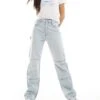 HUGO Blue Elyah Straight Leg Jeans In Light Wash For Women Light/pastel Blue 2 HUGO Blue Elyah Straight Leg Jeans In Light Wash For Women Light/pastel Blue -HUGO Sales 206773787 1 lightpastelblue