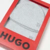 HUGO Red Sarmi Scarf And Beanie Set In Grey For Women -HUGO Sales 206889179 1 grey
