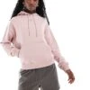 HUGO Red Delfinia Pullover Hoodie In Light Pink For Women -HUGO Sales 206889424 1 pink