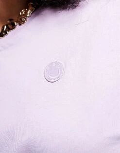 HUGO Blue Vintage Oversized T-shirt In Pink For Women Purple -HUGO Sales 206889595 4