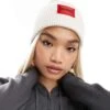 HUGO Red Saffa Beanie In Off White For Women -HUGO Sales 206889841 1 white