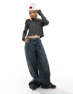 HUGO Red Saffa Beanie In Off White For Women -HUGO Sales 206889841 4