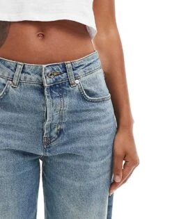 HUGO Red 937 Wide Leg Denim Jeans In Lightwash Blue For Women -HUGO Sales 206889943 4