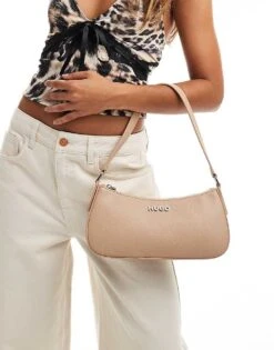 HUGO Red Chris Clutch In Beige For Women