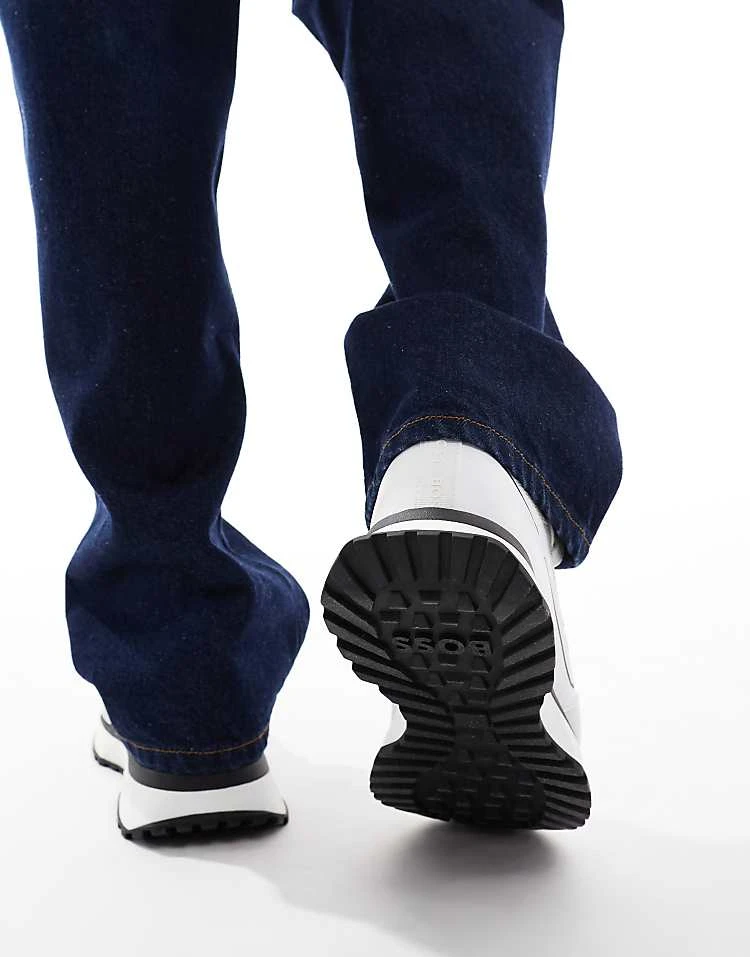 BOSS By Hugo Boss BOSS Jonah Runner Trainers In White And Black For Women 4 BOSS By Hugo Boss BOSS Jonah Runner Trainers In White And Black For Women - Image 3