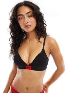 Hugo Red HUGO Bodywear Red Label Triangle Bra In Black For Women -HUGO Sales 206890366 1 black 1