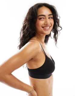 Hugo Red HUGO Bodywear Red Label Triangle Bra In Black For Women -HUGO Sales 206890366 3