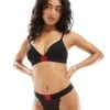 Hugo Red HUGO Bodywear Red Label Lace Thong In Black For Women 1 Hugo Red HUGO Bodywear Red Label Lace Thong In Black For Women -HUGO Sales 206890389 1 black