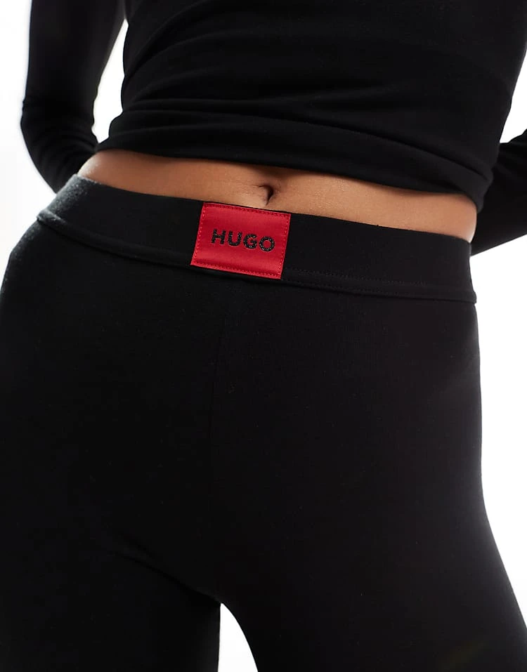 Hugo Red HUGO Bodywear Co-ord Thermal Leggings In Black For Women 5 Hugo Red HUGO Bodywear Co-ord Thermal Leggings In Black For Women - Image 3