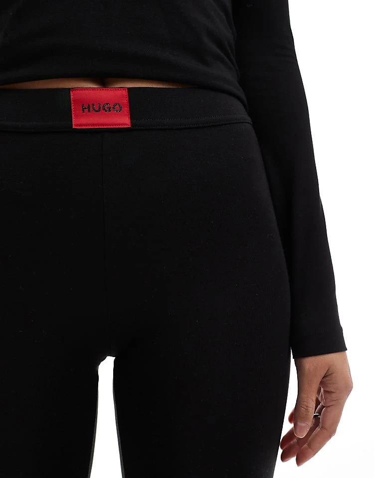 Hugo Red HUGO Bodywear Co-ord Thermal Leggings In Black For Women 7 Hugo Red HUGO Bodywear Co-ord Thermal Leggings In Black For Women - Image 5