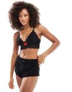 Hugo Red HUGO Bodywear Red Label Triangle Padded Bra In Black For Women -HUGO Sales 206890571 1 black 1