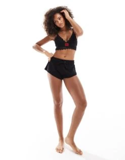 Hugo Red HUGO Bodywear Red Label Triangle Padded Bra In Black For Women -HUGO Sales 206890571 4