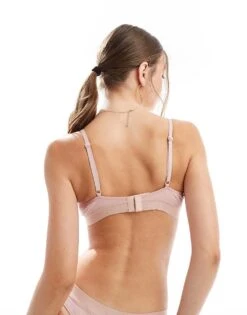 Hugo Red HUGO Bodywear Ribbed Bralette In Light Pink For Women -HUGO Sales 206890669 3
